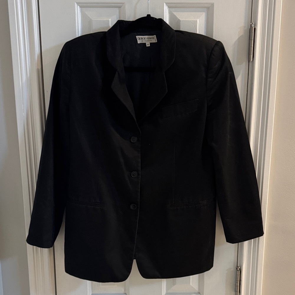 Giorgio Le Collezioni Black Vintage Blazer